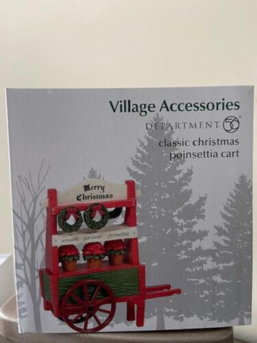 Department 56 Classic Christmas Poinsettia Cart #6005524 (FREE SHIPPING) 