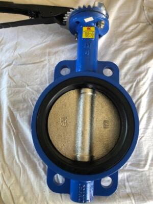 C&C Wafer Butterfly Valve, w/Lever Operator Size 6'', Brand New