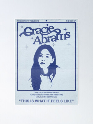グレイシーエイブラムス-ThisIs WhatItFeelsLike特注ポスター Gracie Abrams This Is What It Feels Like