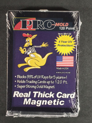 40x Pro Mold MH120 Original 120pt Magnetic Card Holder One Touch (2 Full Boxes)