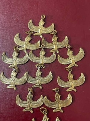 ALLOY Egyptian Gold Brass ISIS Pendant Jewelry