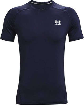 

Мужская футболка HeatGear Under Armour, темно-синяя (410), маленькая, Navy (410)