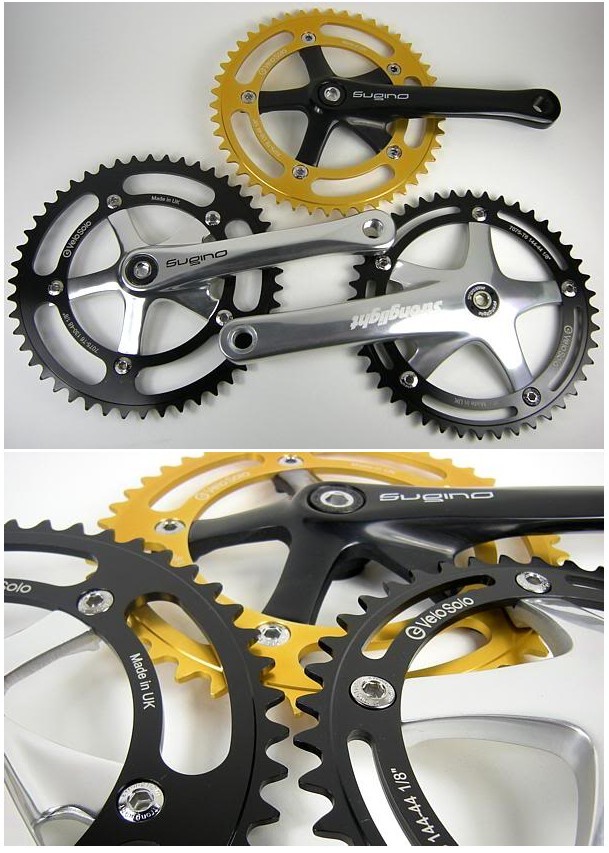 48T BCD:130 Chainring Chain Ring Track Fixie Single Speed Bike black anodised