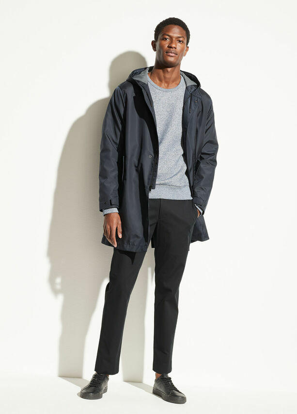 Pre-owned Vince M005  Lined Men Parka Jacket Size L,xl $795 In Blue