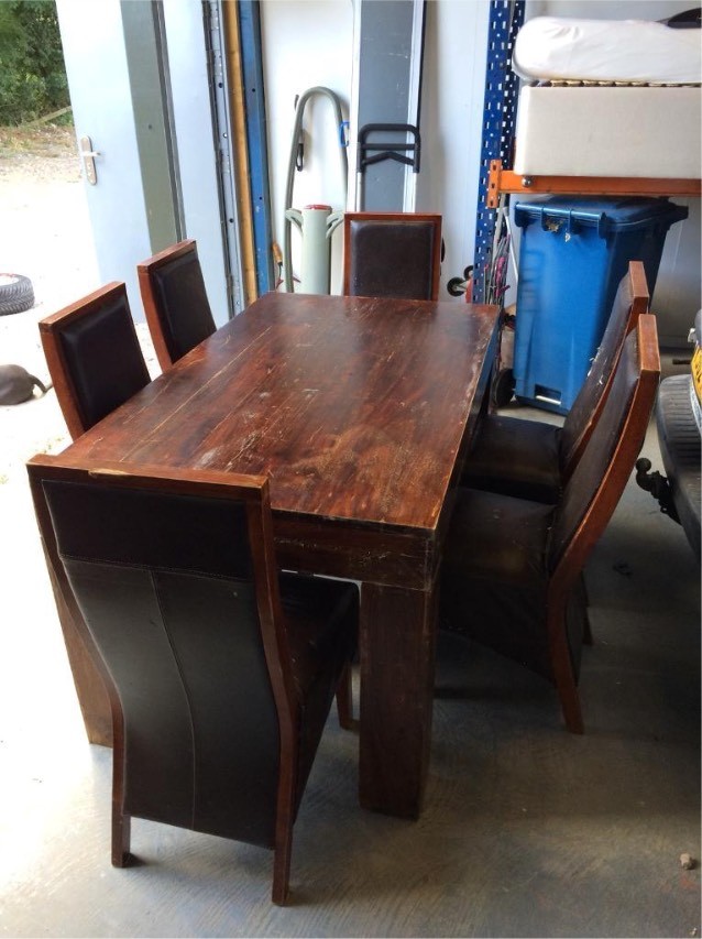 Chunky dining table and chairs in Keyworth, Nottinghamshire Gumtree