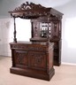 Antique French Bar and Back Bar with Canopy with Nautical/Breton Theme