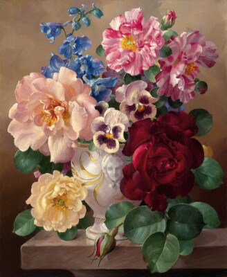 Flower Still Life Oil painting Picture Wall art Giclee Printed on canvas P258