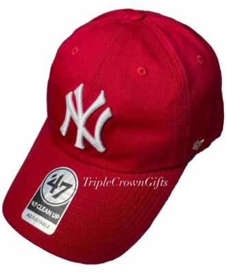 MLB New York Yankees ('47 Brand) Clean Up Hat Adjustable Red