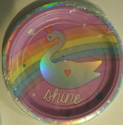 MAGICAL RAINBOW Birthday Party Supply Decoration Kit for 16 w/ Treat Bags