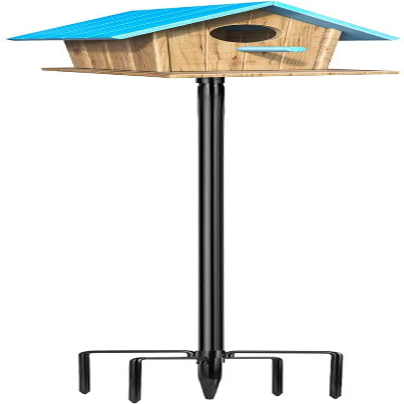 Pole 109 Inch Heavy Duty Bird House Pole For Outdoors With 5