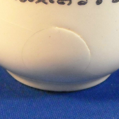 VINTAGE DEMI WHITE CUP & SAUCER W/WIDE GOLD DECORATIVE  BAND ON BOTH    NO MAKER