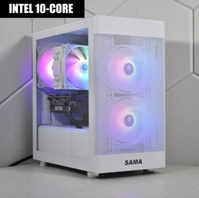 RTX 4060, Intel 10-Core, 32GB RAM, 256GB SSD + 2TB HD Gaming Computer Desktop PC