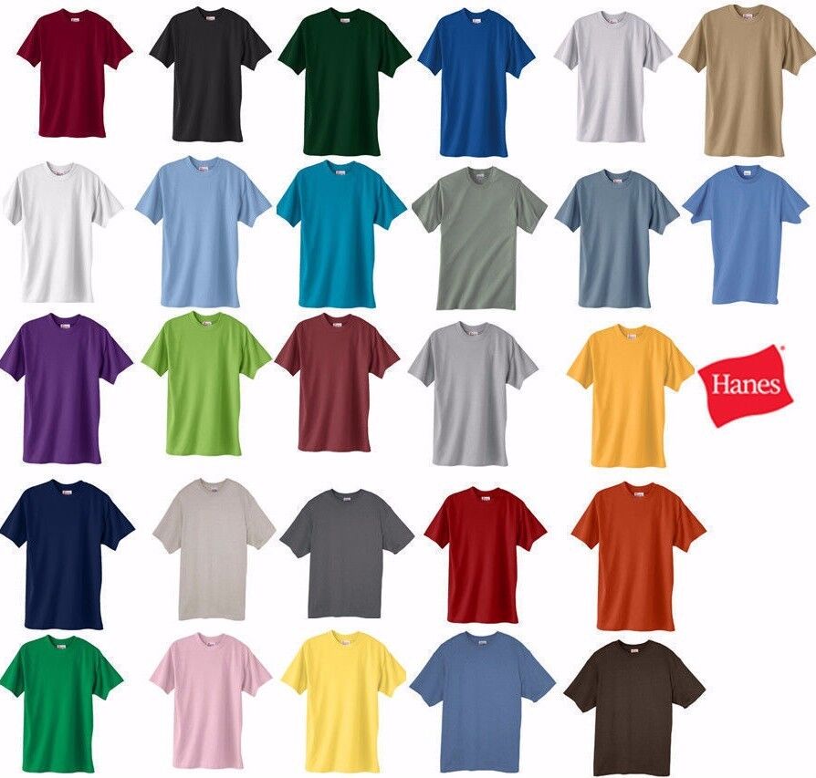 Hanes Beefy-T TALL T-Shirt 100% Cotton 518T Mens LT XLT 2XLT 3XLT 4XLT ...