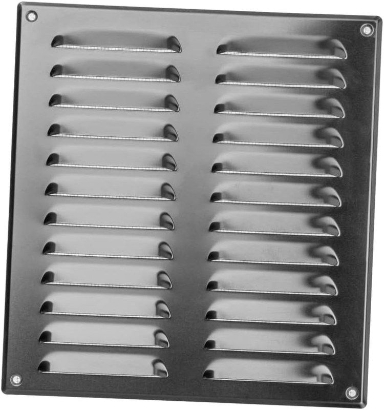 Aluminium Metal Air Vent Grille Cover with Insect Mesh 260x280mm / 10x11" inch -