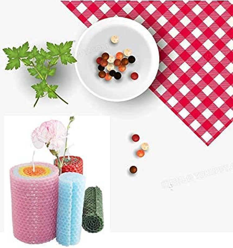 DIY Candles, Beeswax Honeycomb Candle Sheet, Beeswax Candle Kit - 16 Pcs in 8 Co