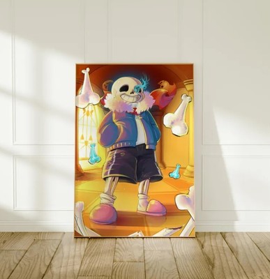 Undertale Game Poster, Frisk Character Art, Gaming Wall Art