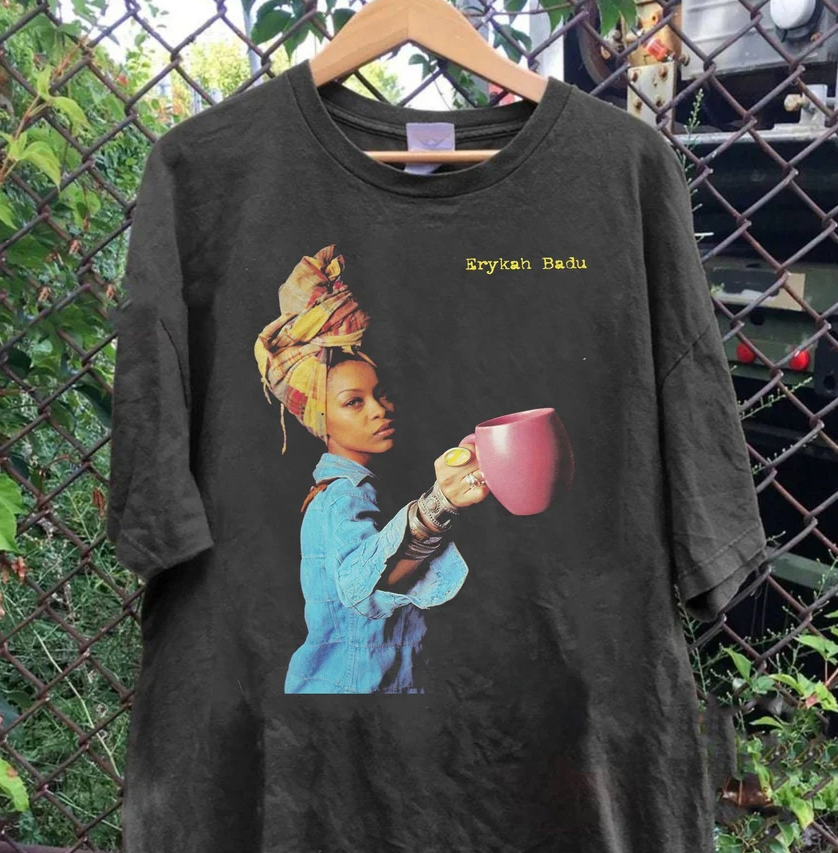 Erykah Badu Retro 90S Shirt, Music Rock Graphic Tour Shirt