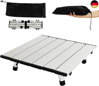 Campingtisch Klappbar Klein Alu, Tragbarer Aluminium-Klapptisch, Mini