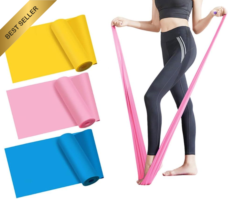 3 Pcs Resistance Bands Set, Exercise Bands,Non-Latex Elastic Bands Stretch Bands