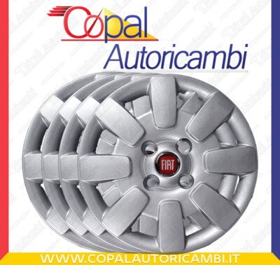 Kit 4 Copricerchi Per Fiat Panda New Dynamic - Diametro 13 Pollici Con Logo Rosso | Non Originali - Foto 10