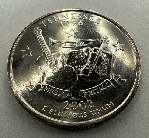 2002-D Tennessee State Quarter 25cent Coin from US Mint Set