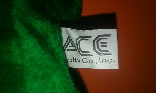 1988 ACE NOVELTY GREEN GUMBY STUFFED PLUSH TOY DOLL IN TUXEDO & HAT 14