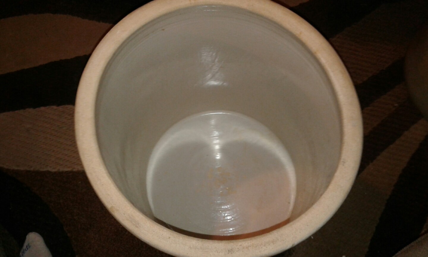 Garden City SAN JOSE POTTERY 12 Gallon PICKLING CROCK Local Pickup