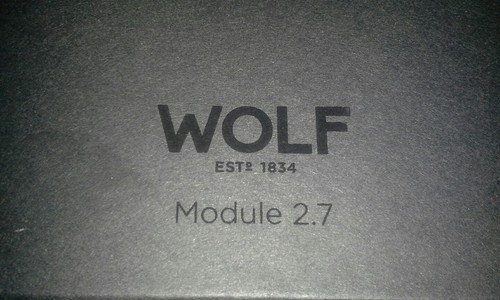 WOLF Module 2.7 empty box and pouch for single watch winder