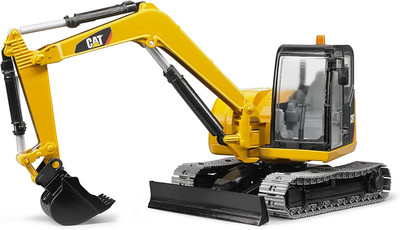 Toys - Construction Realistic CAT Mini Excavator Vehicle with Rotatable Cab and 