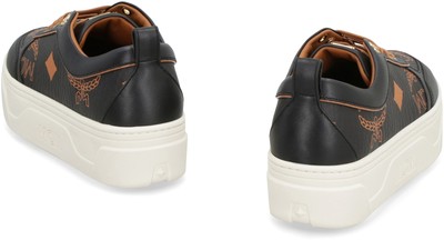 Pre-owned Mcm Skyward Low-top Sneakers In Black