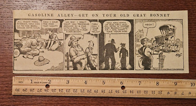 GASOLINE ALLEY GET ON YOUR OLD GRAY BONNET from 1936 Philadelphia Newspaper