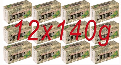 Tar soap. 12 x 140g. Degtayrnoe.Birch tar Soap.Nevsk cosmetic.Nevskaya cosmetika