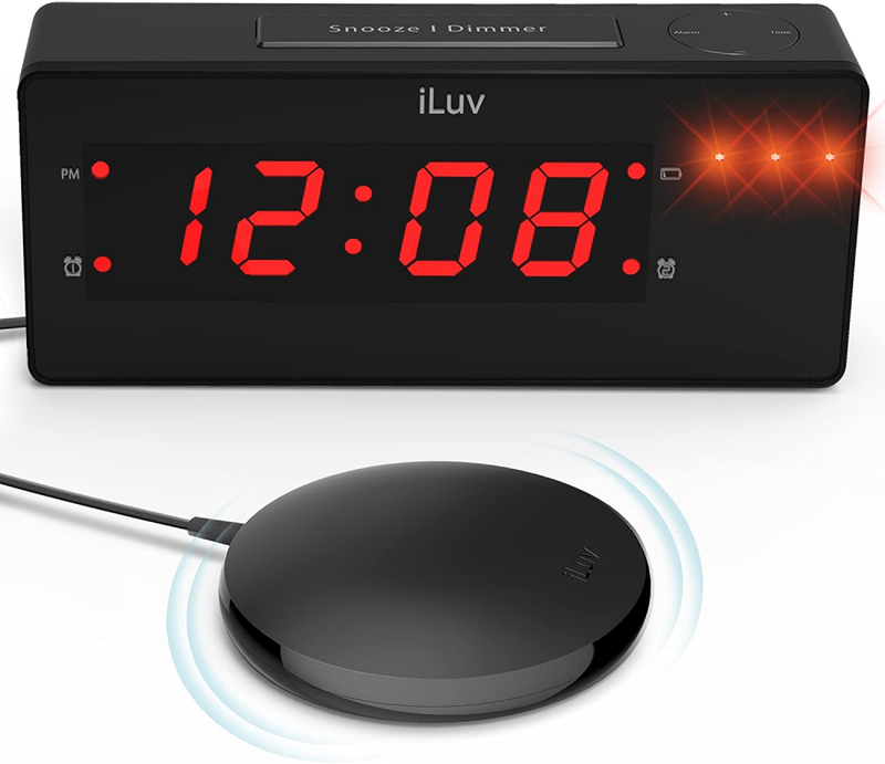 iLuv TimeShaker Wow - Vibrating Alarm Clock for Heavy Sleepe