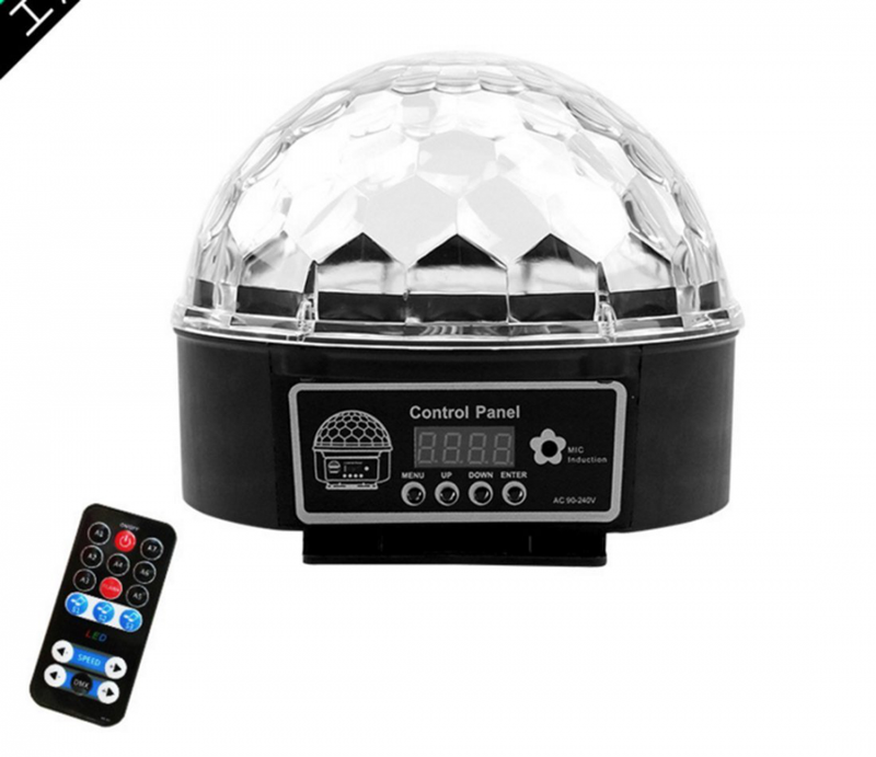 LED Crystal Light Entertainment Disco KTV Magic Ball with Remote Controller