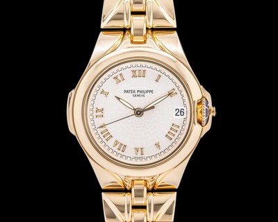 Patek Philippe Sculpture 5091/1J White ''Brick'' Dial FULL SET