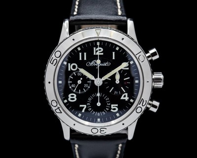 Breguet 3800ST/92/9W6 Type XX Aeronavale Black Dial SS