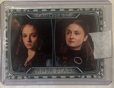 Sans Stark GAME OF THRONES Complete Series Progressions Then & Now Metal Card T7