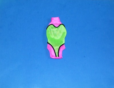 Maillot de bain vert et rose Barbie Riviera 1989