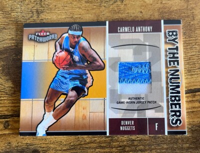 Carmelo Anthony 2003-04 Fleer Patchworks By the Numbers Rookie Patch /100