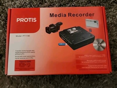 PROTIS Multi-function Media Recorder PT1190 DVD Recorder / Player HDMI USB A/V