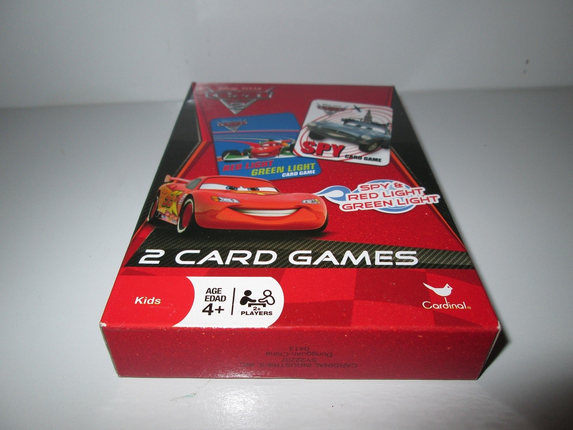 DISNEY/PIXAR CARS 2 SPY & RED LIGHT GREEN LIGHT CARD GAMES