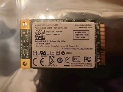 LiteOn HP/Dell LMT-32L3M 32GB 1.8'' mSATA Solid State Drive