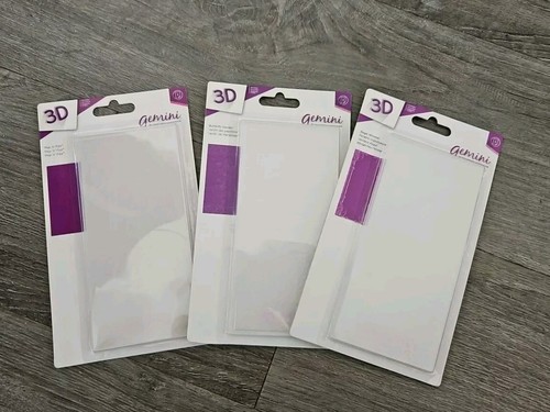 Gemini by Crafters Companion 3D Embossing Folders Set of 3 Size 2.75 X 5.75 each