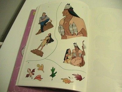 NEW Vintage Golden 1995 Disney's Pocahontas Giant Sticker Coloring Book 2740