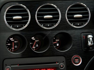 For Alfa Romeo 159 Brera Polished Aluminum Chrome Air Vents Rings Surrounds 5pcs