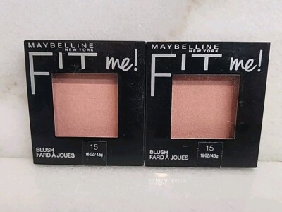 2-Maybelline New York FIT Me Blush 15 Nude Free Shipping