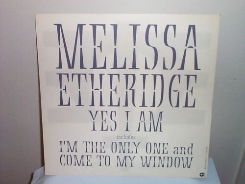 1993 MELISSA ETHERIDGE Yes I am PROMO POSTER Mint Cond. b/w Come to my window