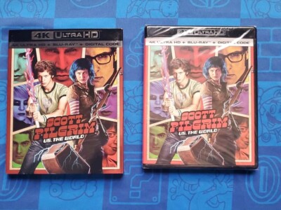 Scott Pilgrim Vs the World 4K UHD 4K Blu-ray Digital Copy Light Wear On Slip New