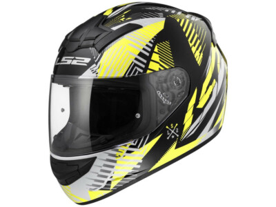 LS2 Integralhelm FF352 Rookie Infinite | Schwarz-Gelb | Motorradhelm aus HPTT