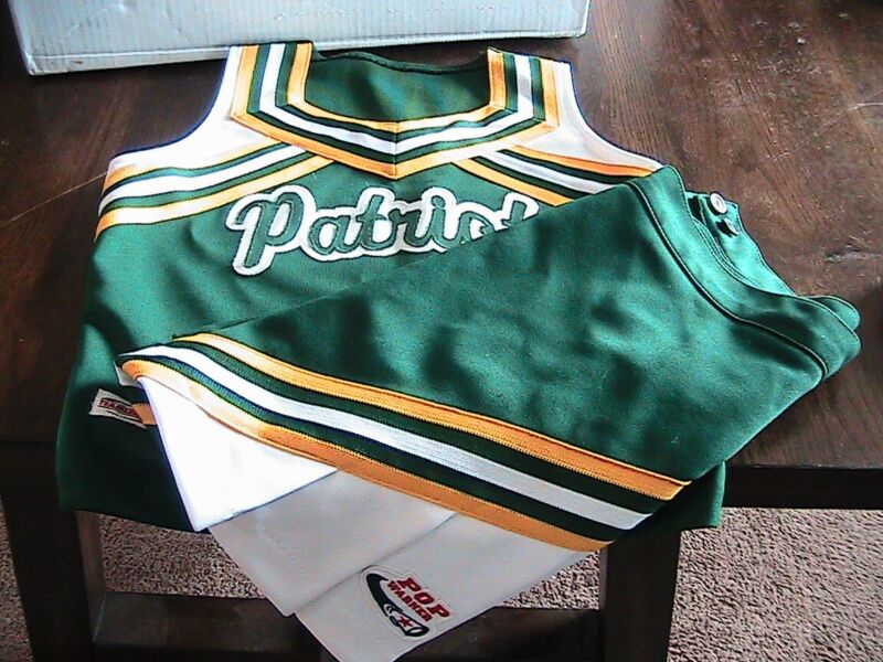 Pop Warner Patriots Cheerleader 2 piece Outfit Size Youth 13 excellent condition